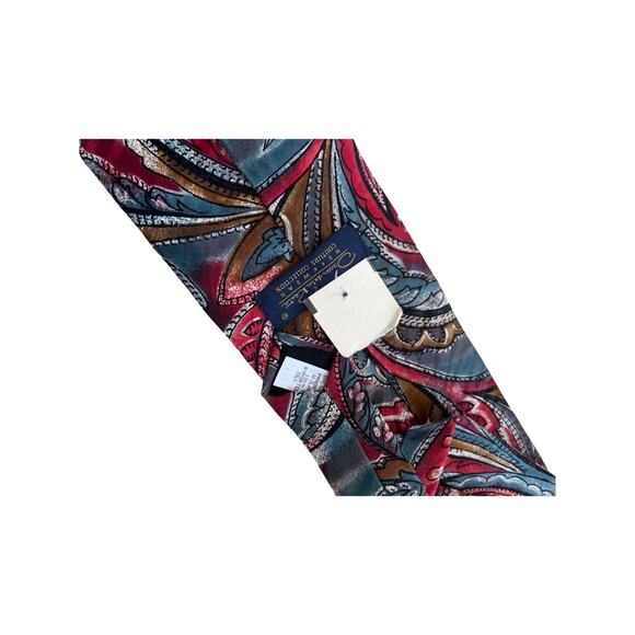Vintage Oscar de la Renta NWT Silk Necktie Paisley Print - Picture 4 of 5